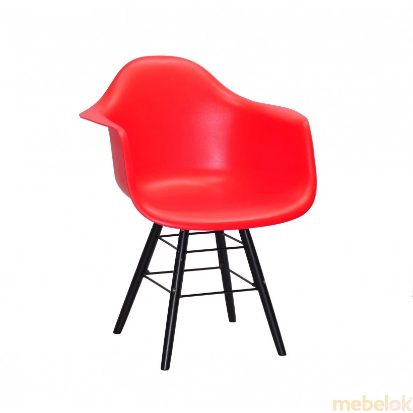 Кресло LEON Q-BK красный 05
