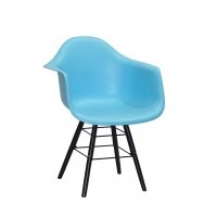 Кресло LEON Q-BK голубой 52
