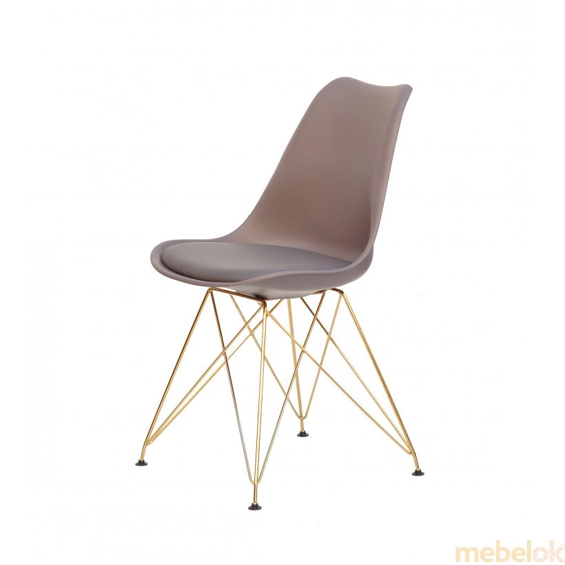 стул с видом в обстановке (Стул Milan GD - ML серый 23)