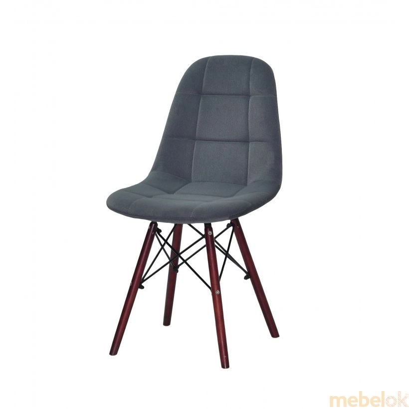 стул с видом в обстановке (Стул PETER W Б-Т серый B-1004)