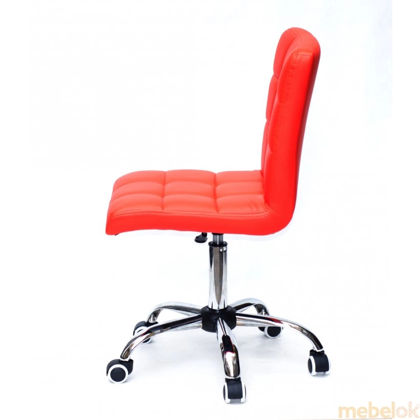 стілець з виглядом в обстановці (Стілець Augusto CH - Office екокожа Червоний 1007)