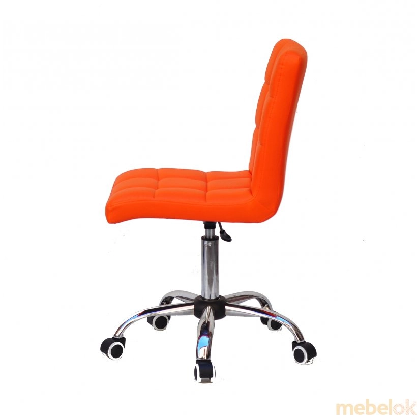 стул с видом в обстановке (Стул Augusto CH-Office экокожа оранж 1012)