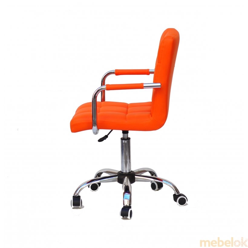 стілець з виглядом в обстановці (Крісло Augusto-ARM CH-Office екокожа оранж 1012)
