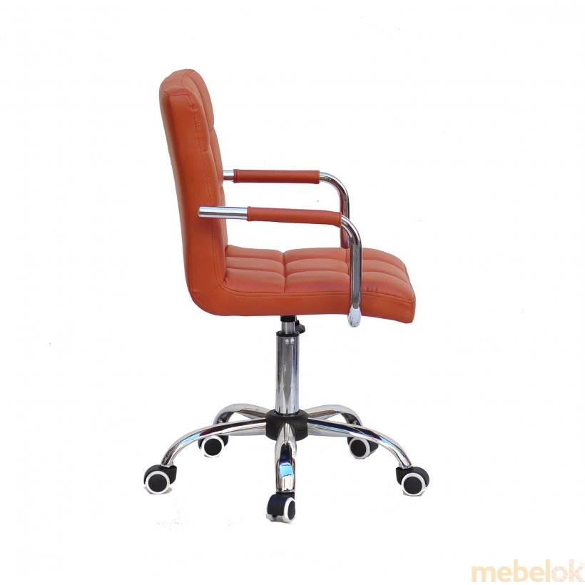 Крісло Augusto-ARM CH-Office екокожа коричневий 1014 від фабрики Onder Mebel  (Ондер Мебель)