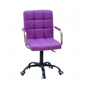 Кресло Augusto-ARM BK-Office экокожа пурпур 1010