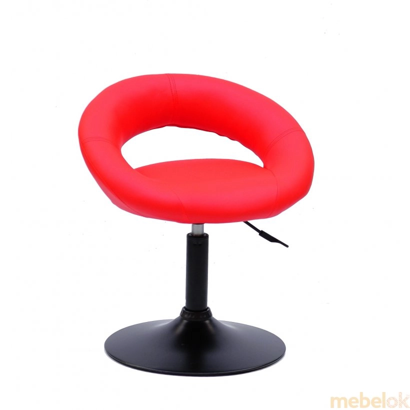 стул с видом в обстановке (Стул Holy BK-BASE экокожа красный 1007)