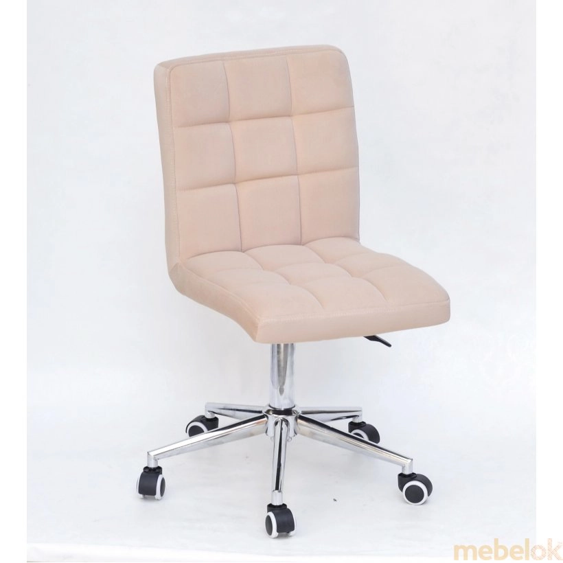 стілець з виглядом в обстановці (Стілець Augusto Modern Office Оксамит Бежевий В-1005 (154-2497))