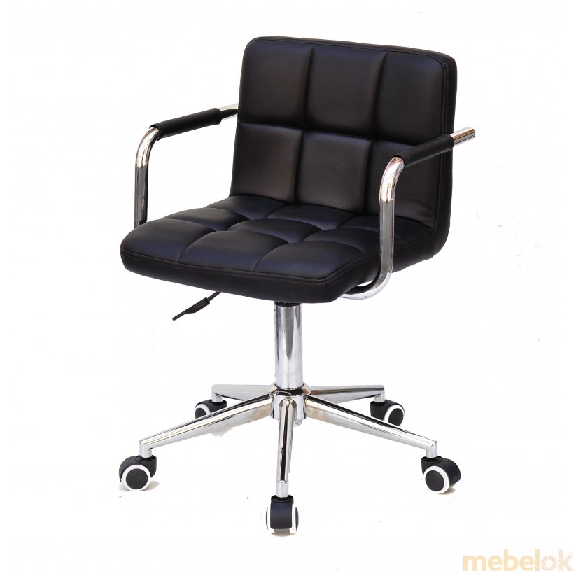 стілець з виглядом в обстановці (Крісло Arno-ARM Modern Office екокожа Чорний)