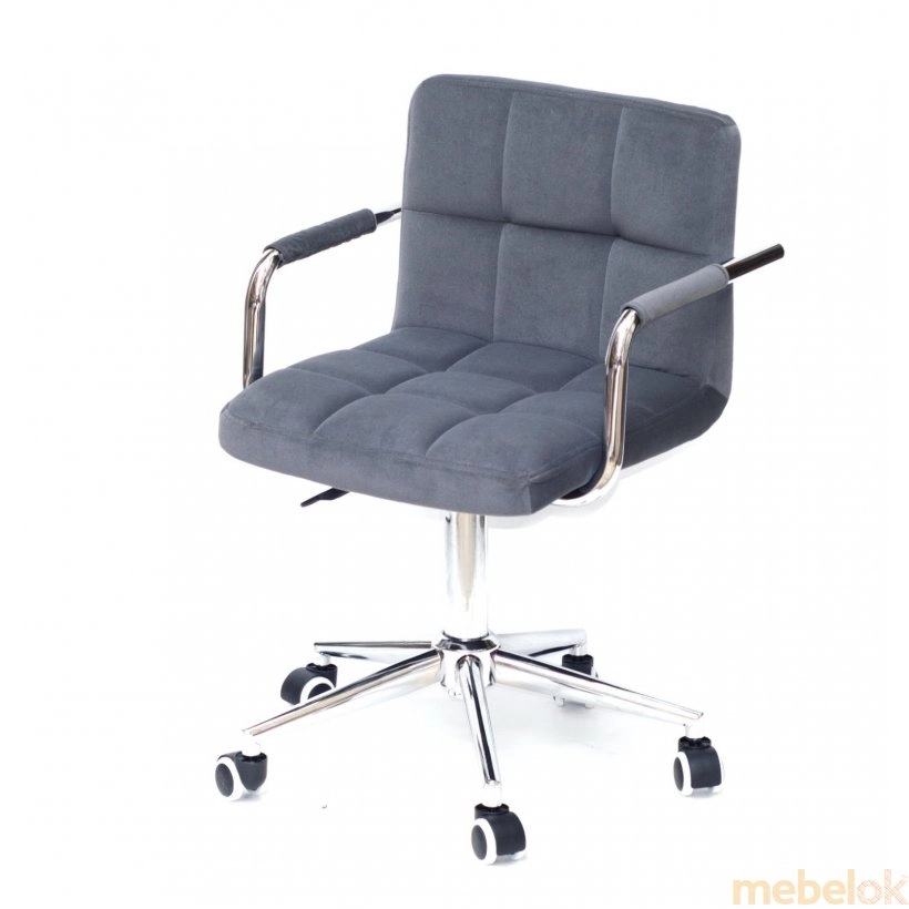 Кресло Arno-ARM Modern Office Бархат Серый В-1004 от фабрики Onder Mebel (Ондер Мебель)