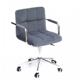 Кресло Arno-ARM Modern Office Бархат Серый В-1004