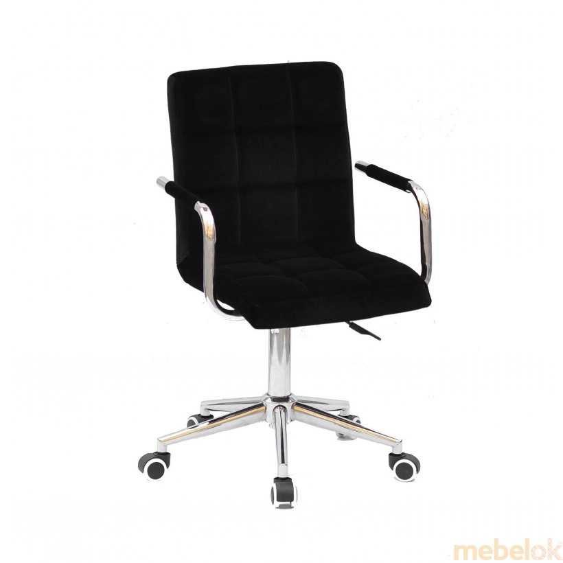 Кресло Augusto-ARM Modern Office Бархат черный B-1011 от фабрики Onder Mebel (Ондер Мебель)