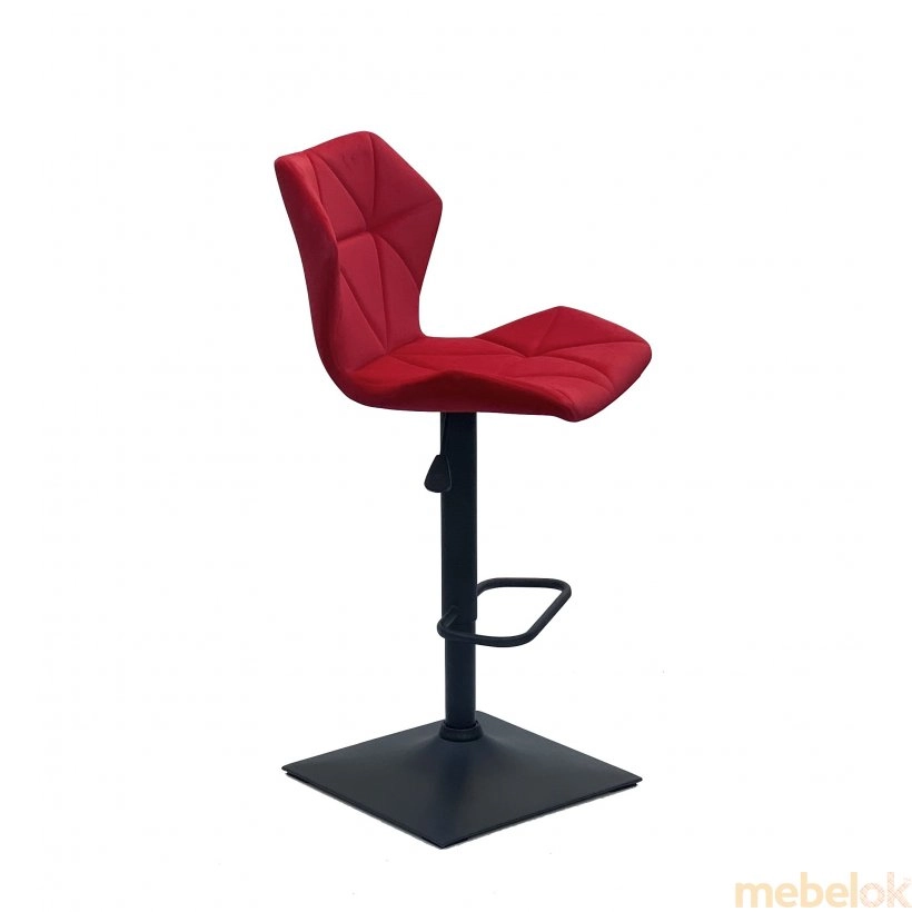 стілець з виглядом в обстановці (Стілець TORINO BAR 4BK-BASE б-т червоний B-1016)