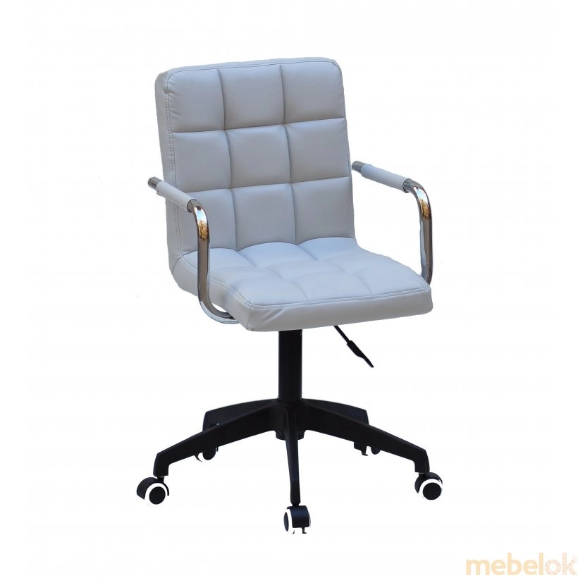 Кресло AUGUSTO-ARM BK-Modern Office экокожа серый 1008