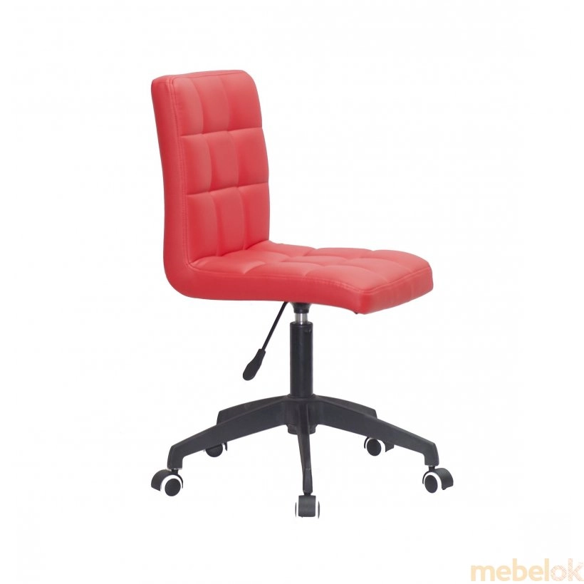 стул с видом в обстановке (Стул AUGUSTO BK-Modern Office экокожа красный 1007)