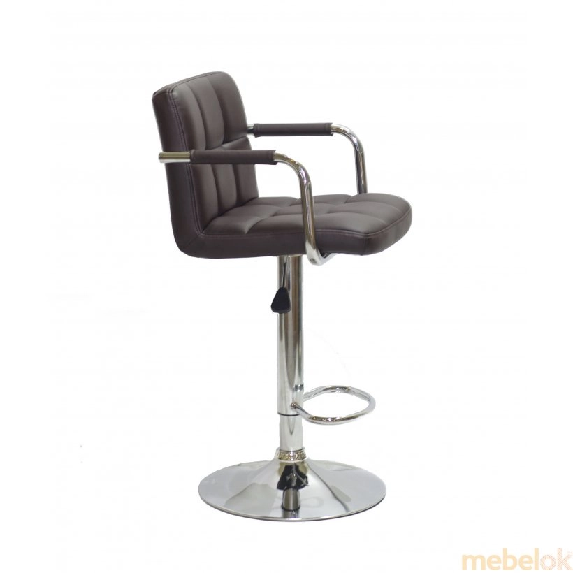 стул с видом в обстановке (Кресло Arno-Arm BAR CH - Base ЭК т. коричневый 1015)