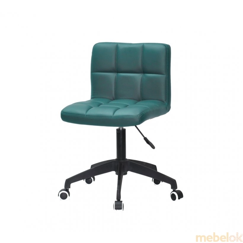 стул с видом в обстановке (Стул ARNO BK - Modern Office ЭК зеленый 1002)