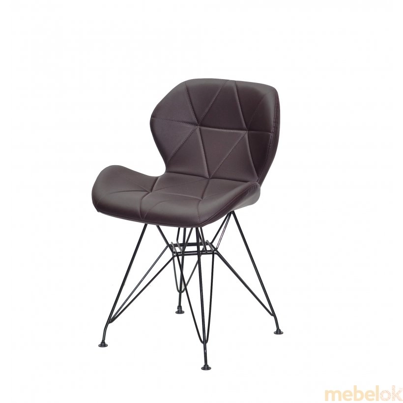 стул с видом в обстановке (Стул Invar BK-ML ЭК коричневый 80)