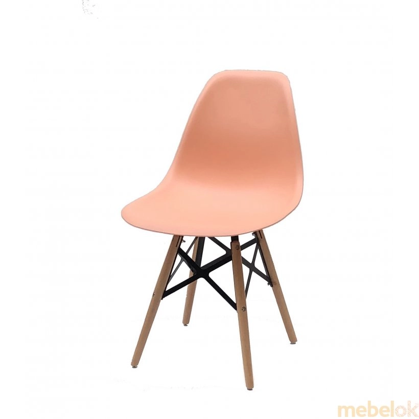 стул с видом в обстановке (Стул NIK XXL розовый 64)