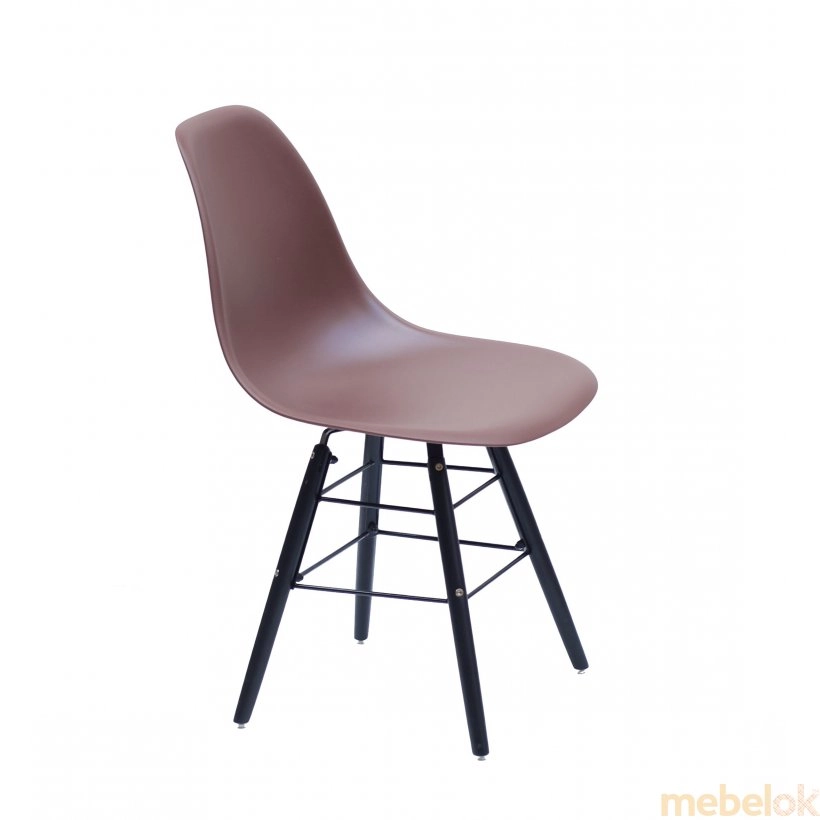 стул с видом в обстановке (Стул NIK Q-BK коричневый 120)