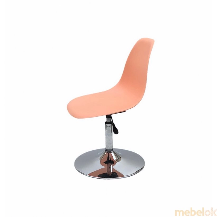 стул с видом в обстановке (Стул Nik CH-Base розовый 64)