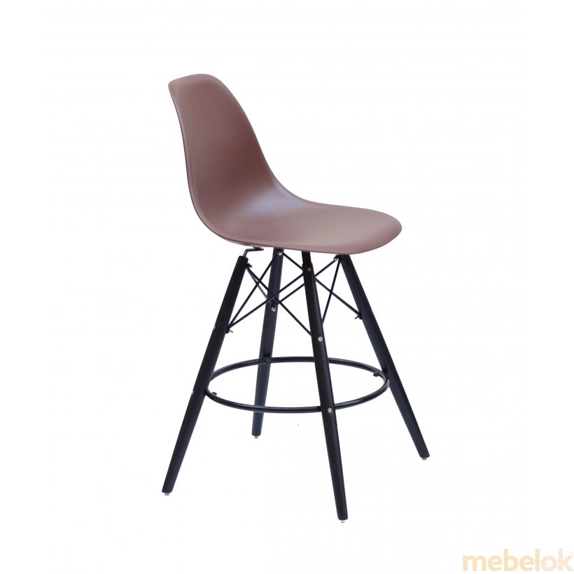 стул с видом в обстановке (Стул Nik BAR 65-BK коричневый 120)