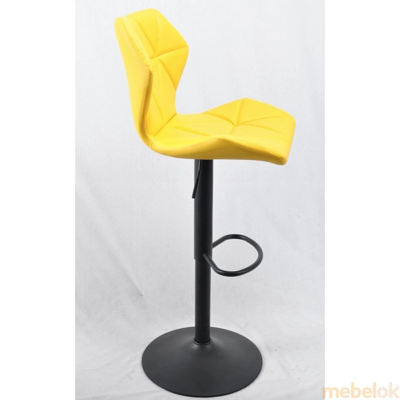 стілець з виглядом в обстановці (Стілець TORINO 385 BAR BK - BASE ЕК жовтий 1006)