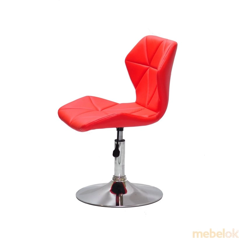 стул с видом в обстановке (Стул TORINO 385 CH - BASE ЭК красный 1007)