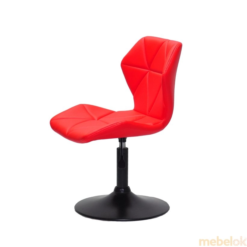 стілець з виглядом в обстановці (Стілець TORINO 385 BK - BASE ЕК червоний 1007)