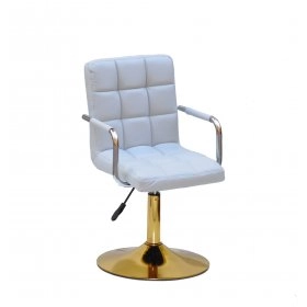 Кресло AUGUSTO - ARM Gold Base ЭК серый 1008