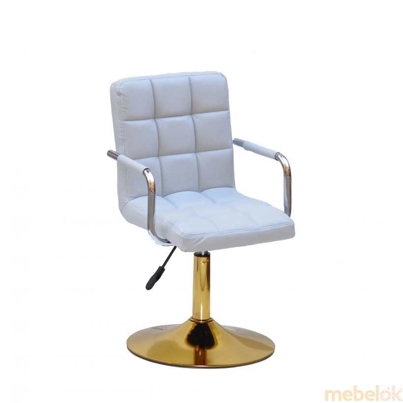 Кресло AUGUSTO - ARM Gold Base ЭК серый 1008