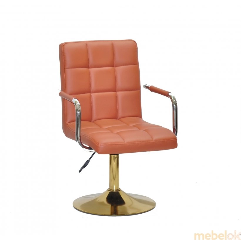 Кресло AUGUSTO - ARM Gold Base ЭК коричневый 1014