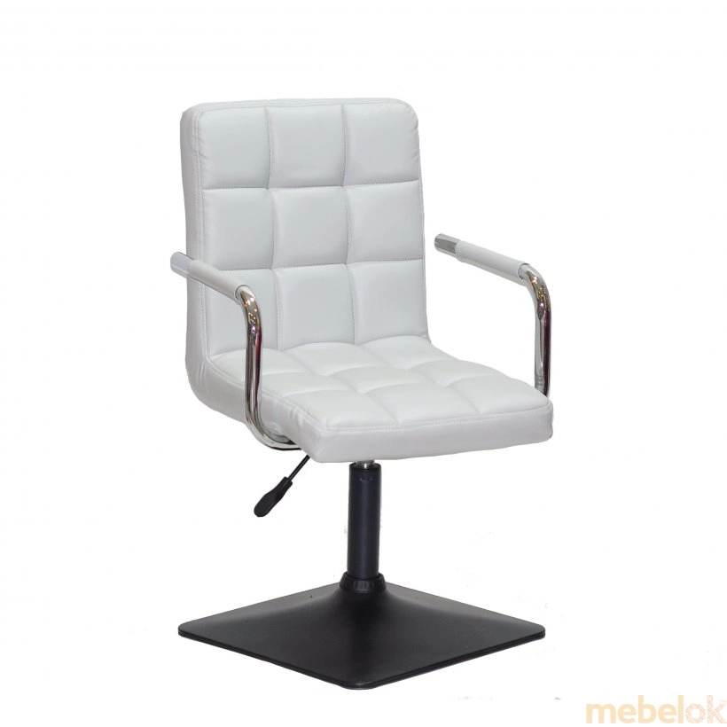 Кресло AUGUSTO - ARM 4 - BK - BASE ЭК серый 1008