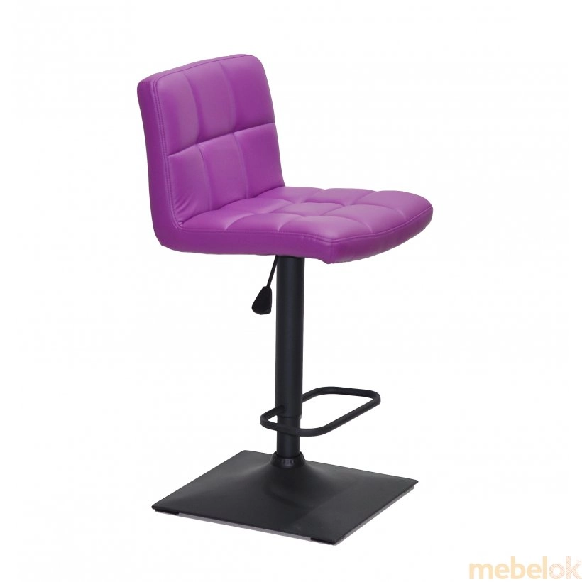 стул с видом в обстановке (Стул ARNO BAR 4BK - BASE эк пурпур 1010)