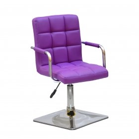 Кресло AUGUSTO - ARM 4 - CH - BASE эк пурпур 1010