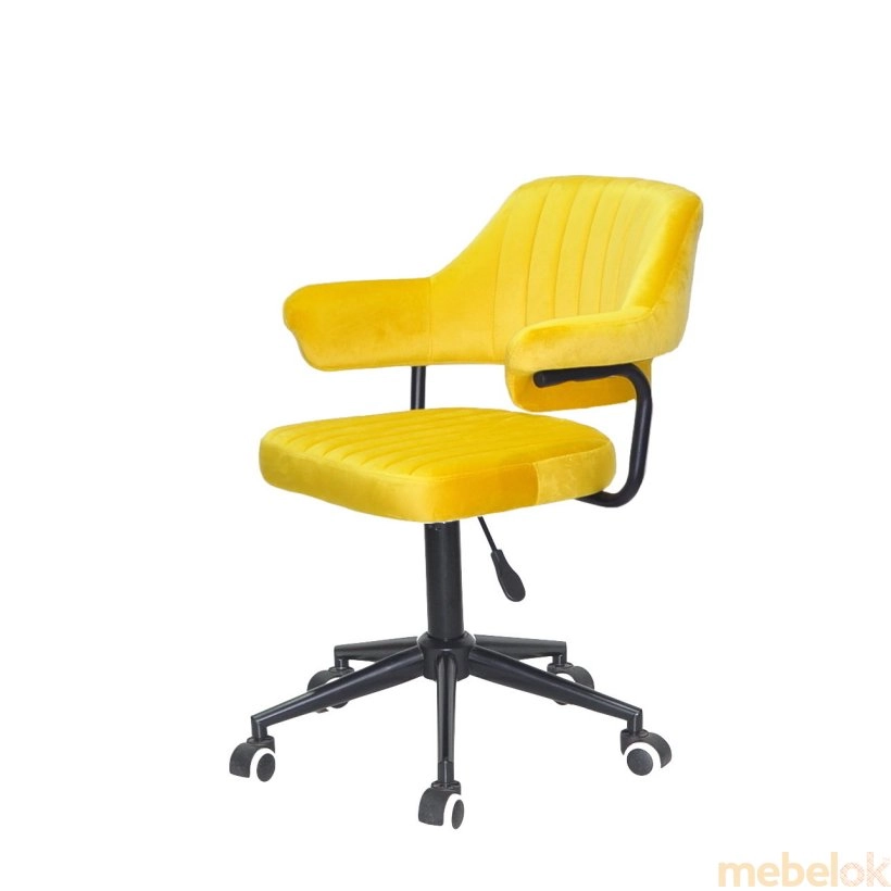 Крісло JEFF BK - Modern Office Б-Т жовтий B-1027 від фабрики Onder Mebel  (Ондер Мебель)