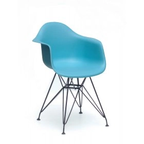 Кресло LEON BK-ML голубой 52