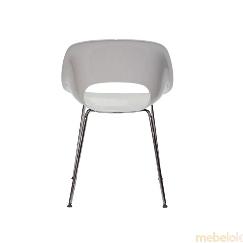 стул с видом в обстановке (Стул TROY Metal-2-CH Серый 103)