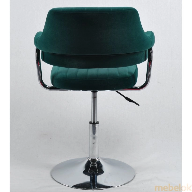 стул с видом в обстановке (Кресло JEFF CH - BASE Б-Т зеленый B-1003)