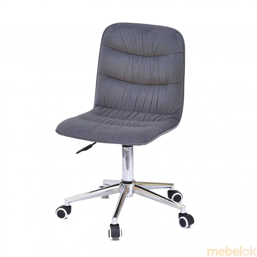 стул с видом в обстановке (Стул SPLIT Modern Office Б-Т серый B-1004)