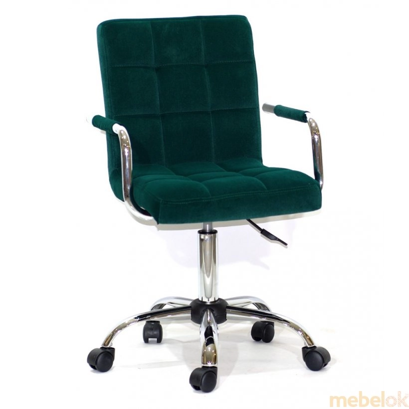 Кресло Augusto-ARM CH-Office бархат зеленый В-1003