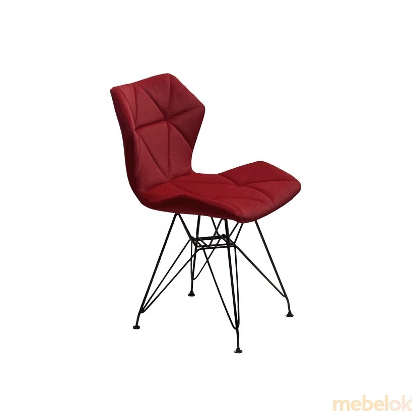 стілець з виглядом в обстановці (Стілець GREG BK-ML б-Т червоний B-1016)
