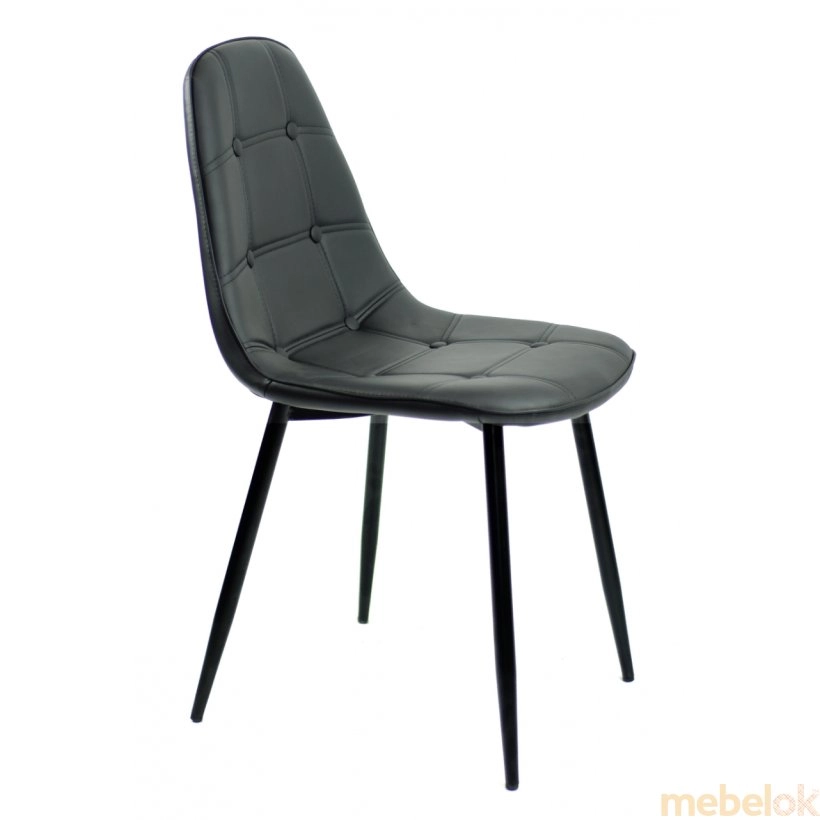 стілець з виглядом в обстановці (Стул Alex Metal - BK чорний)