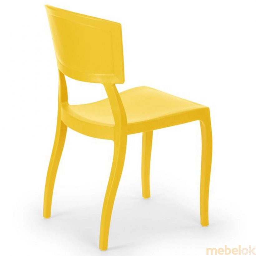 стул с видом в обстановке (Стул Orient желтый)