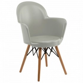 Кресло Gora-V ножки буковые серый цемент