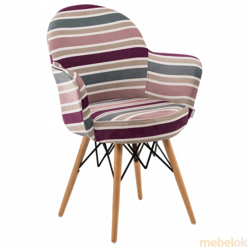 Кресло Gora-V ножки буковые, сиденье с тканью ARTCLASS 903