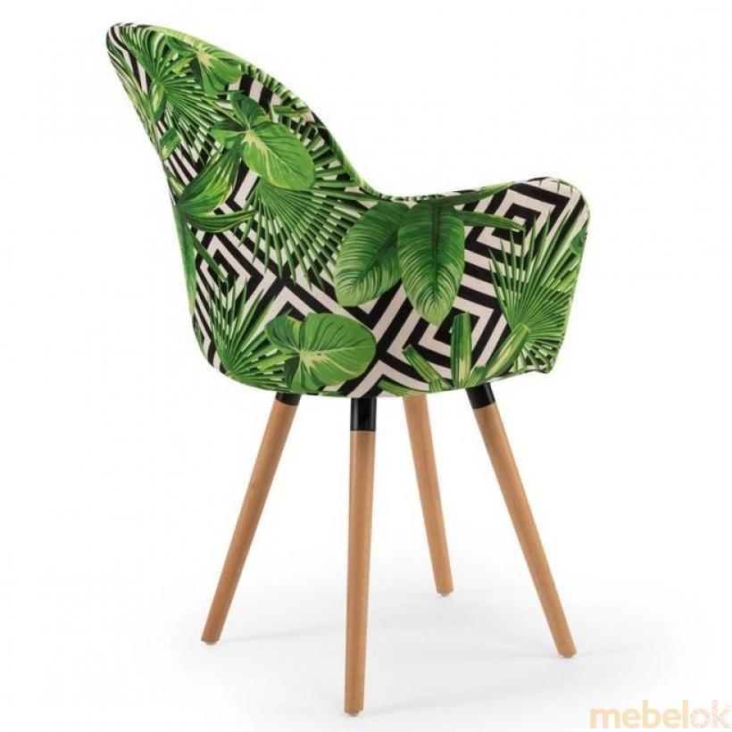 стул с видом в обстановке (Кресло Gora-N ножки буковые, сиденье с тканью VOKATO)