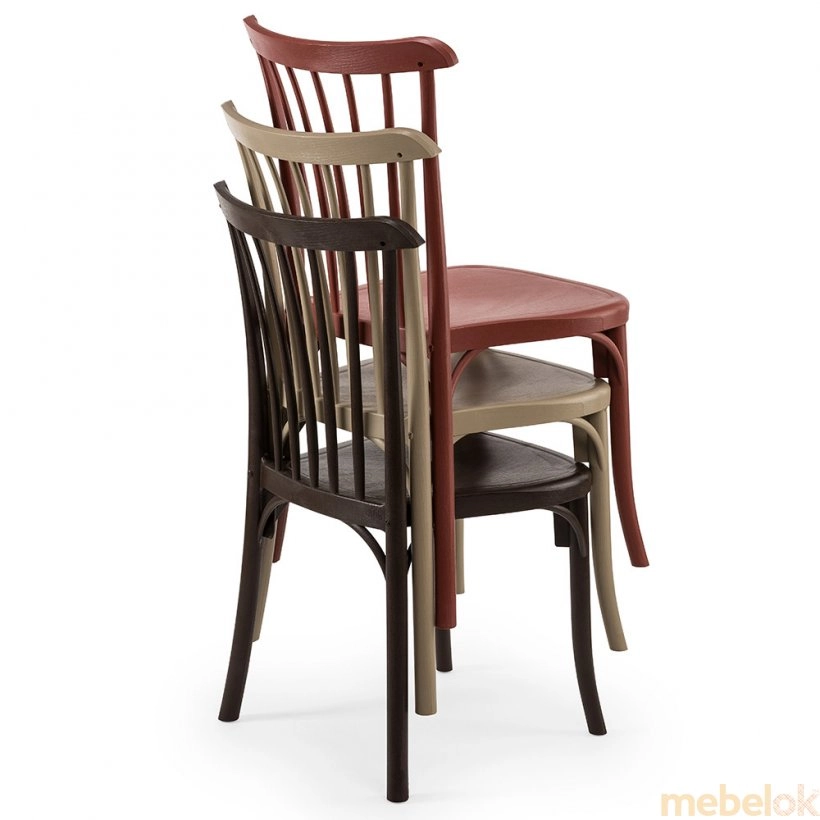 стілець з виглядом в обстановці (Стілець Gozo колір кави)