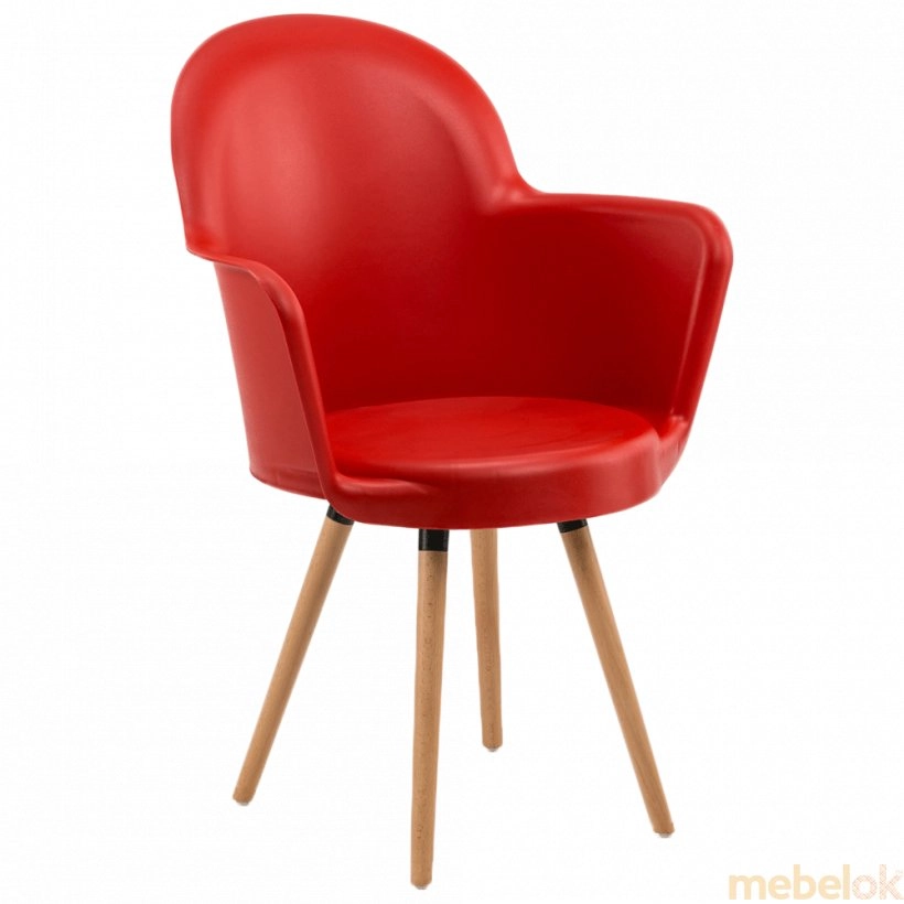 Кресло Gora-N ножки буковые красное