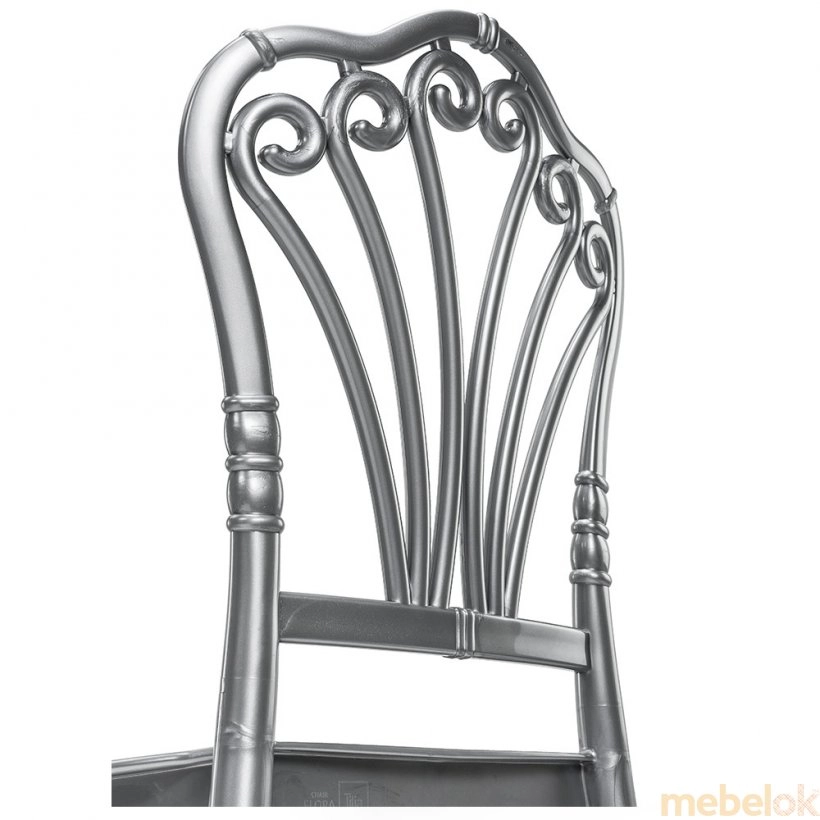 стул с видом в обстановке (Стул Flora серебро)
