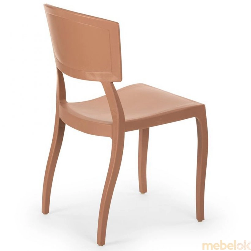 стул с видом в обстановке (Стул Orient светло-коричневый)